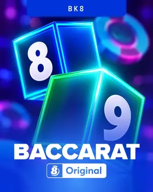 Baccarat game tile from the BK8.io Originals lobby